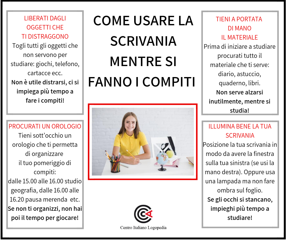 COME USARE LA SCRIVANIA MENTRE SI FANNO I COMPITI 1